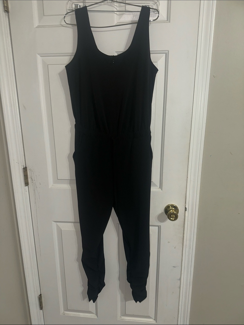 Prana .NEW NEVER WORN Black Sleeveless Jumpsuit with Elastic Waist